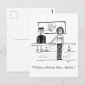 Briefkaart Cartoon (Voorkant / Achterkant)