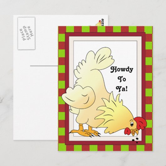 Briefkaart cartoon (Voorkant / Achterkant)