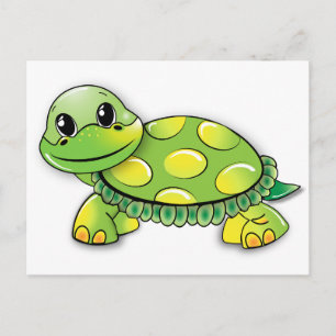 BRIEFKAART cartoon TURTLE