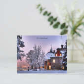 Briefkaart Castle City lichten in Lucerne Zwitserl (Staand voorkant)