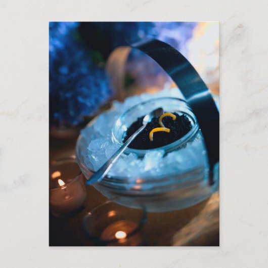 BRIEFKAART CAVIAR OP ICE (Voorkant)