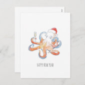 briefkaart "Celebrating Octopus" (Voorkant / Achterkant)
