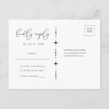 Briefkaart Celestial Sun en Moon RSVP