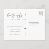 Briefkaart Celestial Sun en Moon RSVP (Achterkant)