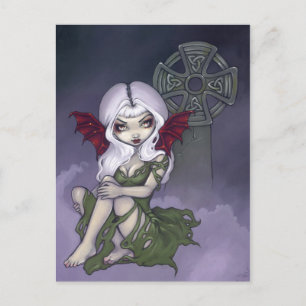 briefkaart "Cemetery Mist"