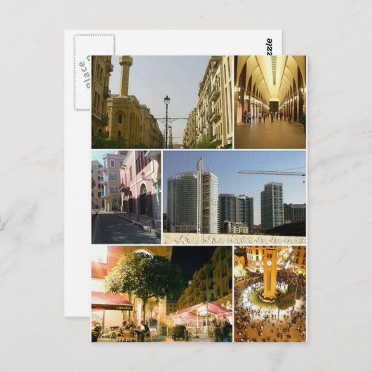 Briefkaart Centraal District Beiroet, Libanon (Voorkant / Achterkant)