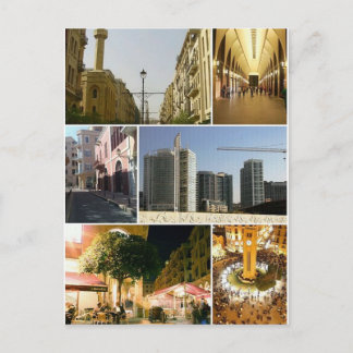 Briefkaart Centraal District Beiroet, Libanon