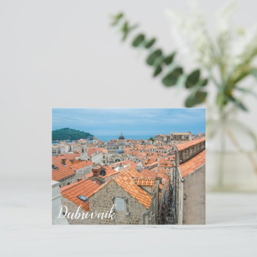 Briefkaart centrum Dubrovnik (Staand voorkant)