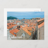 Briefkaart centrum Dubrovnik (Voorkant / Achterkant)