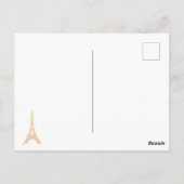 Briefkaart Champagne Eiffel Tower (Achterkant)