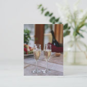 BRIEFKAART CHAMPAGNE VOOR TWEE (Staand voorkant)