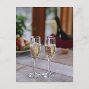 BRIEFKAART CHAMPAGNE VOOR TWEE