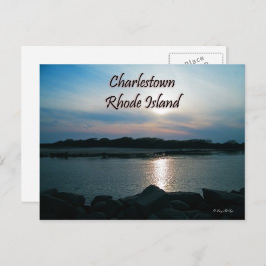 Briefkaart Charlestown Rhode Island (Voorkant / Achterkant)