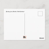 Briefkaart Charlotte, North Carolina (Achterkant)