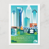 Briefkaart Charlotte, North Carolina (Voorkant)