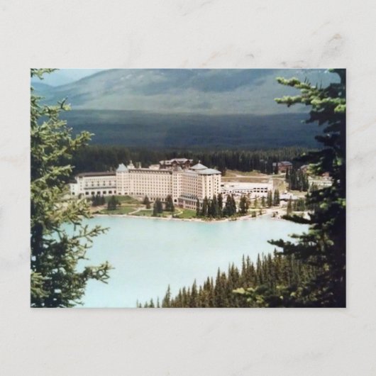 Briefkaart Chateau Lake Louise in Alberta, Canada (Voorkant)
