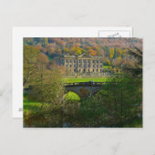 Briefkaart Chatsworth House and Bridge, Engeland (Voorkant / Achterkant)