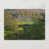 Briefkaart Chatsworth House and Bridge, Engeland (Voorkant)