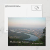 Briefkaart - Chattanooga TN en de Tennessee (Voorkant / Achterkant)