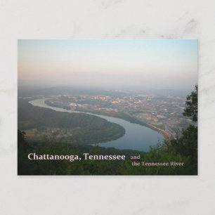 Briefkaart - Chattanooga TN en de Tennessee
