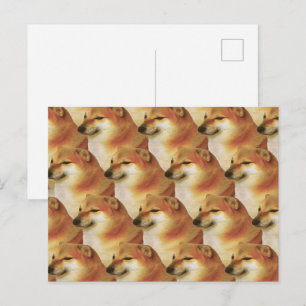 Briefkaart Cheems Meme