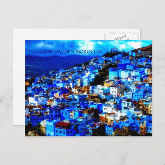 Briefkaart Chefchaouen, Marokko (Voorkant / Achterkant)