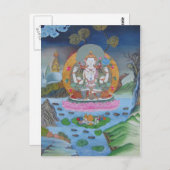 Briefkaart Chenrezig (Voorkant / Achterkant)