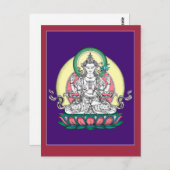 BRIEFKAART Chenrezig / Avalokiteshvara (Voorkant / Achterkant)