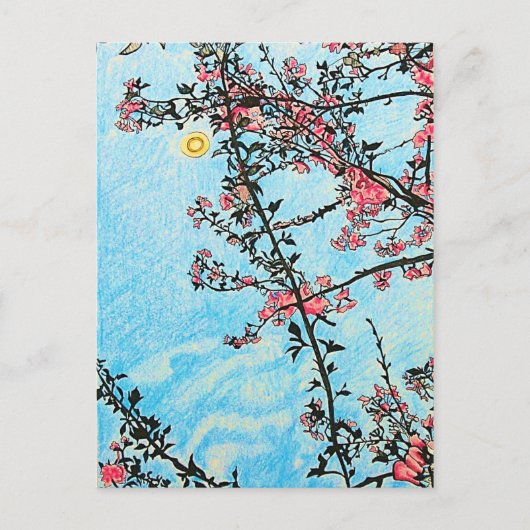 Briefkaart Cherry Tree (Voorkant)