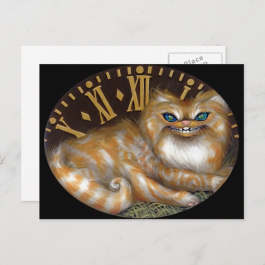 briefkaart "Cheshire Clock" (Voorkant / Achterkant)