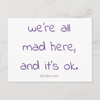 briefkaart "Cheshire Kitten"