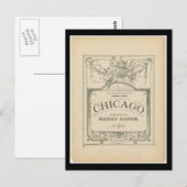 Briefkaart- Chicago Art-Chicago Woorden & Muziek Briefkaart (Voorkant / Achterkant)