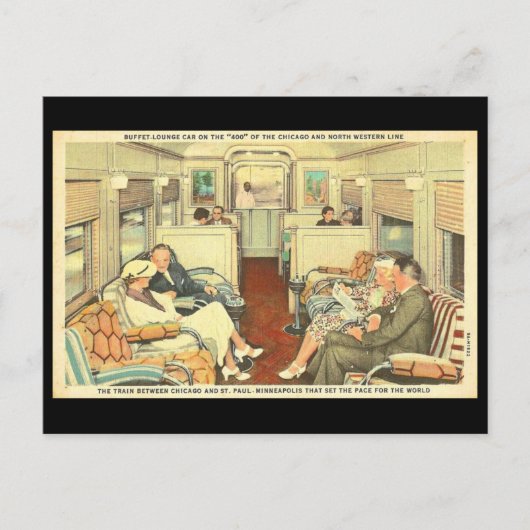 Briefkaart- Chicago Travel Art-1 Briefkaart (Voorkant)