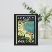 Briefkaart- Chicago Travel Art-2 Briefkaart (Staand voorkant)