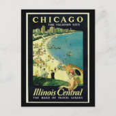 Briefkaart- Chicago Travel Art-2 Briefkaart (Voorkant)