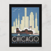 Briefkaart- Chicago Travel Art-8 Briefkaart (Voorkant)