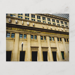Briefkaart Chicago Union Station