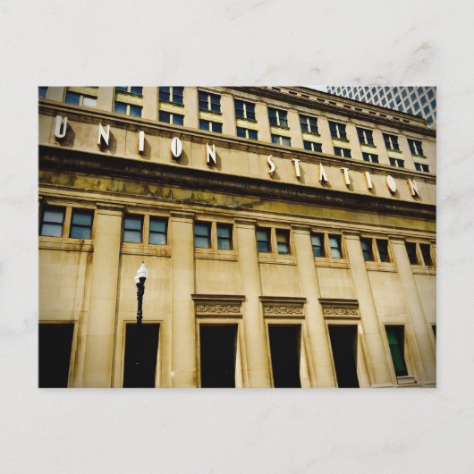 Briefkaart Chicago Union Station (Voorkant)