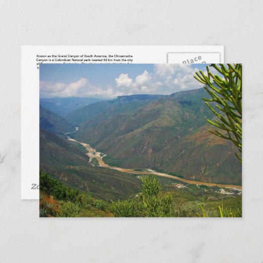Briefkaart Chicamocha Canyon (Voorkant / Achterkant)