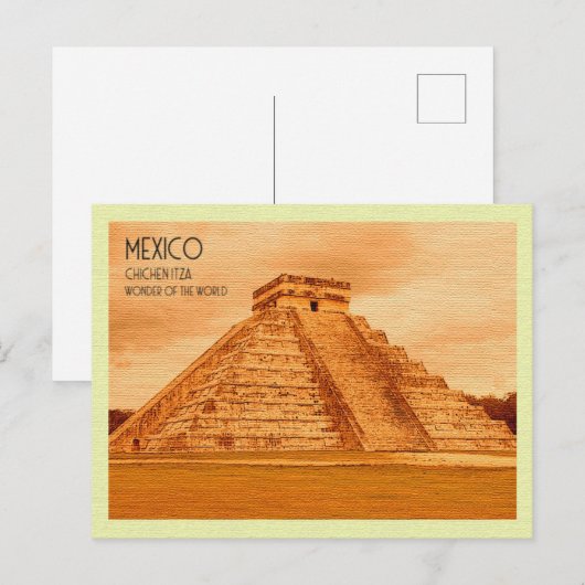  Briefkaart Chichen Itza Mexico (Voorkant / Achterkant)