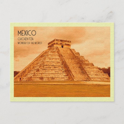  Briefkaart Chichen Itza Mexico (Voorkant)