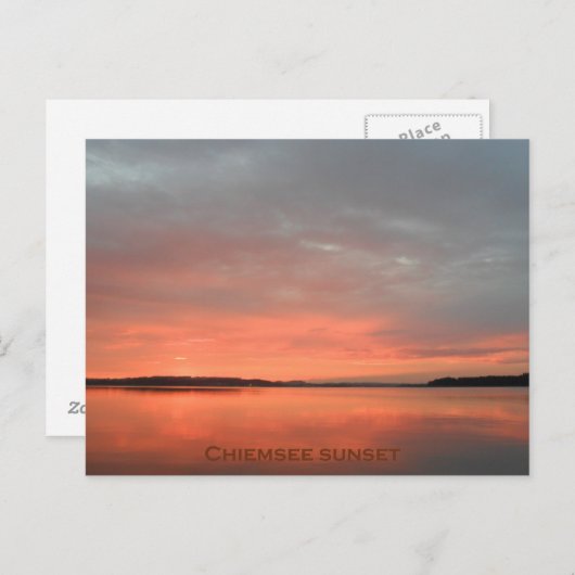 briefkaart chiemsee-zonsondergang (Voorkant / Achterkant)