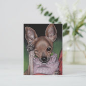 Briefkaart Chihuahua (Staand voorkant)