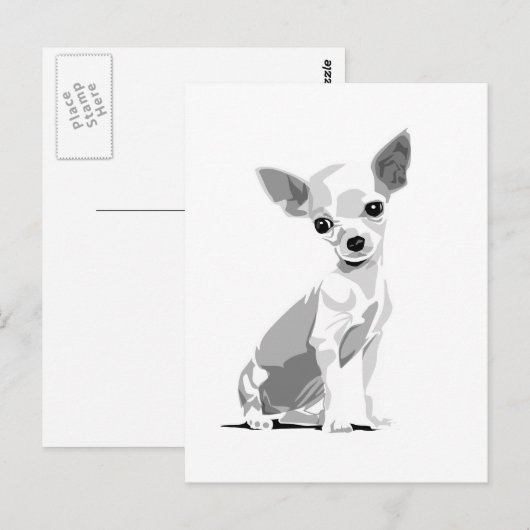 Briefkaart Chihuahua (Voorkant / Achterkant)