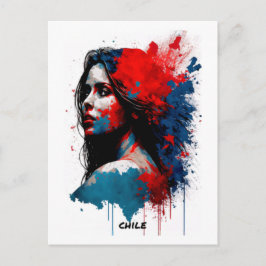 Briefkaart Chili - Portret - Vrouwenwereld