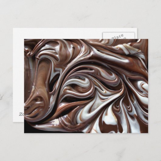 briefkaart chocoladedraak (Voorkant / Achterkant)