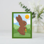 Briefkaart Chocolate Bunny (Staand voorkant)