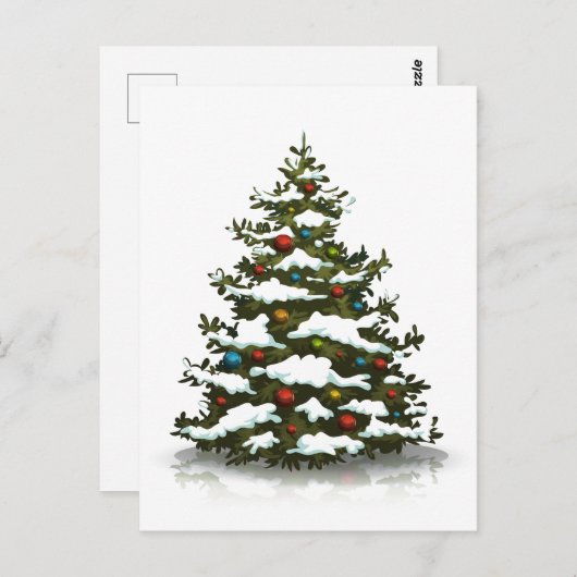 BRIEFKAART : CHRISTMAS TREE (Voorkant / Achterkant)