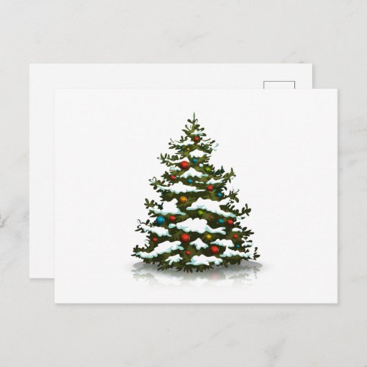 BRIEFKAART : CHRISTMAS TREE (Voorkant / Achterkant)