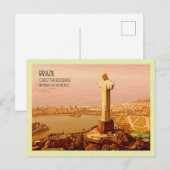  Briefkaart Christus, het voormalige Brazilië (Voorkant / Achterkant)